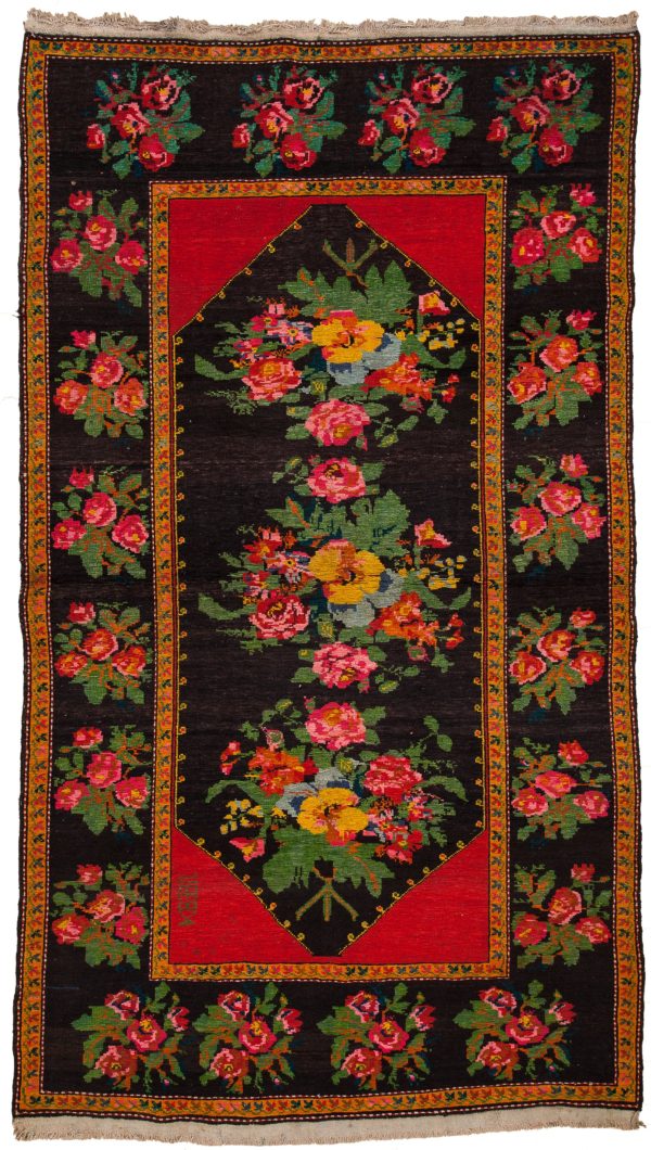 Fine Rare Caucasian  Karabakh Gol Farangi Rug - Inscribed at Essie Carpets, Mayfair London