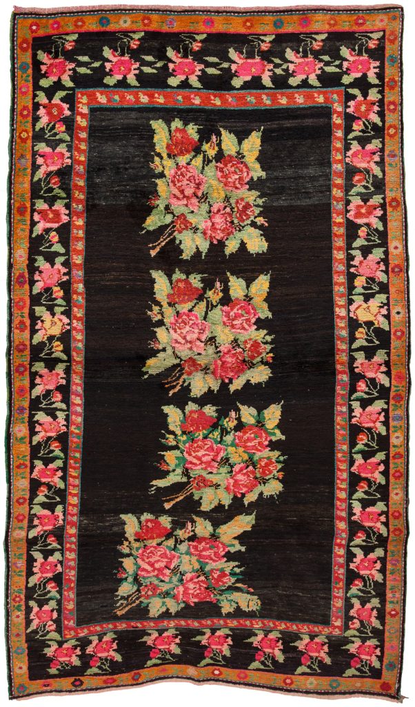 Russian Karabakh Gol Farangi Rug at Essie Carpets, Mayfair London