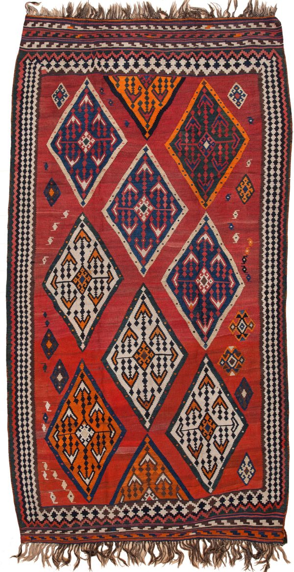 Persian Qashqai Kilim  at Essie Carpets, Mayfair London