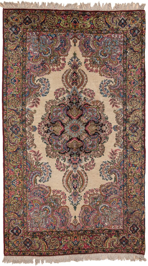 Extremley Fine Old Persian Kerman Rug at Essie Carpets, Mayfair London