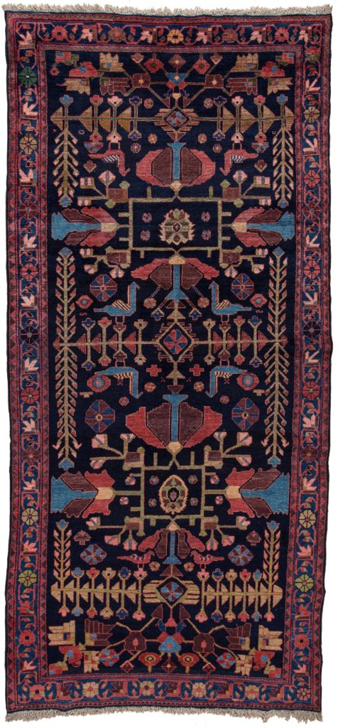 Old Persian Hamadan Carpet at Essie Carpets, Mayfair London