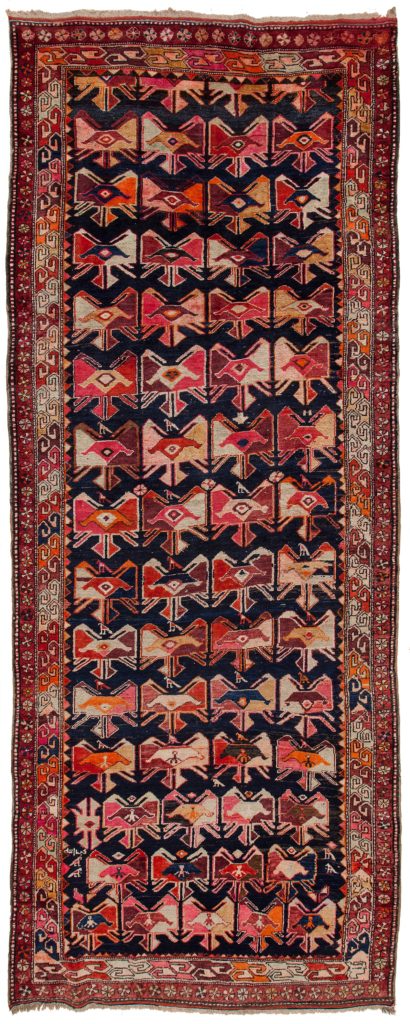Old Russian Karabakh Runner/Gallery Runner at Essie Carpets, Mayfair London