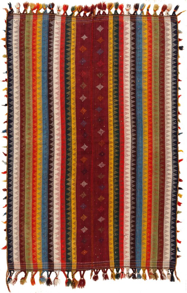 Persian Qashqai Moharamat Kilim at Essie Carpets, Mayfair London