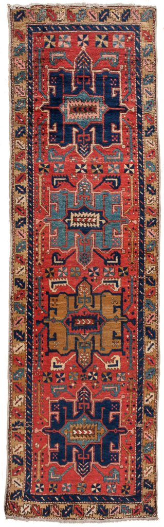 Rare Persian Heriz Runner at Essie Carpets, Mayfair London
