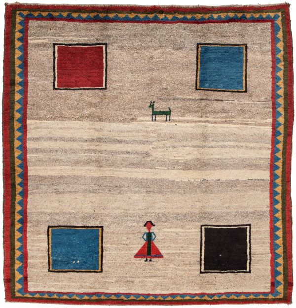 Modern Persian Tribal Rug at Essie Carpets, Mayfair London