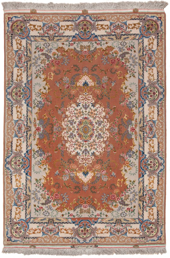Very Fine Persian Tabriz Signed Rug at Essie Carpets, Mayfair London
