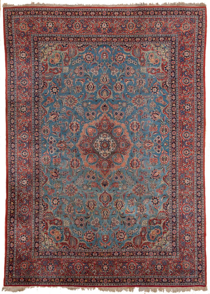 Very Old Persian Kashan Carpet at Essie Carpets, Mayfair London