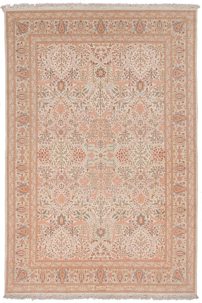 Extremely Fine and Rare Signed Persian Tabriz  Rug at Essie Carpets, Mayfair London