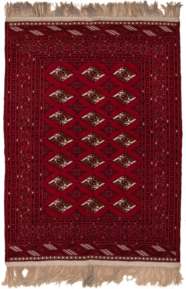 Persian Turkmen Bukhara  Rug at Essie Carpets, Mayfair London