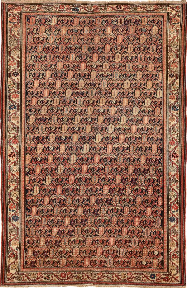 Old Malayar Paisley (Boteh) Rug at Essie Carpets, Mayfair London