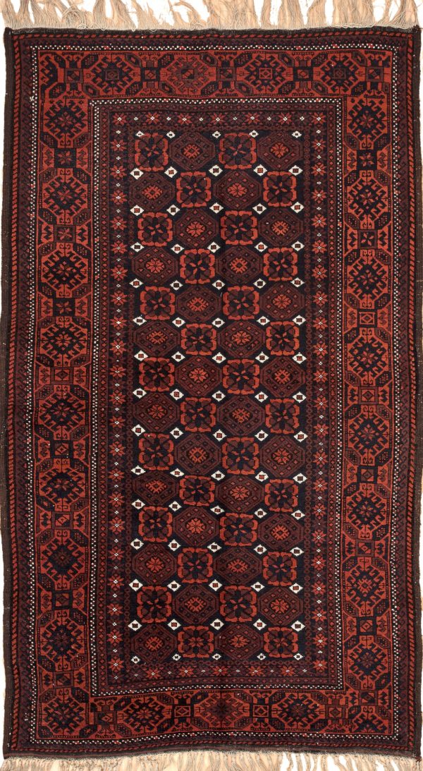 Geometric Persian Baluch Rug at Essie Carpets, Mayfair London
