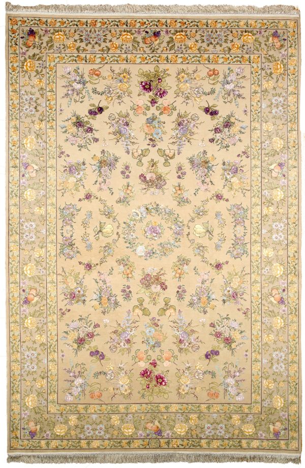 Floral Tabriz Rug Essie Carpets