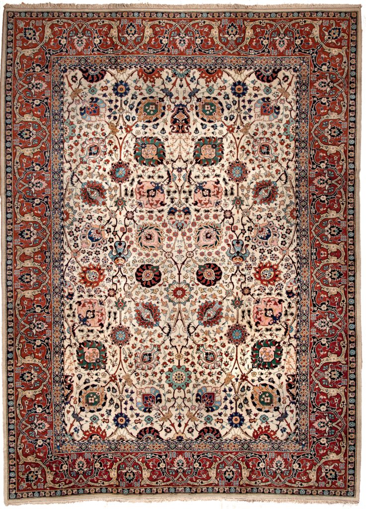 Charming Old Tabriz  Carpet at Essie Carpets, Mayfair London