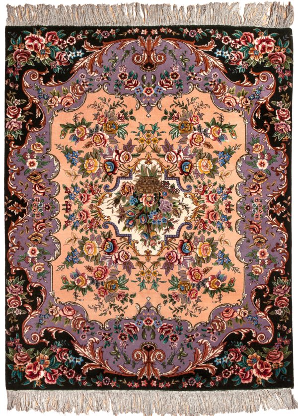 Persian Tabriz Floral Rug at Essie Carpets, Mayfair London