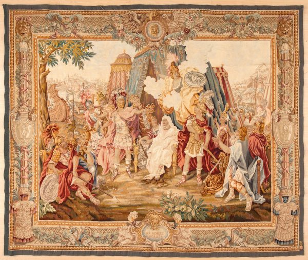 Achilles' Antique French Aubusson  Tapestry at Essie Carpets, Mayfair London