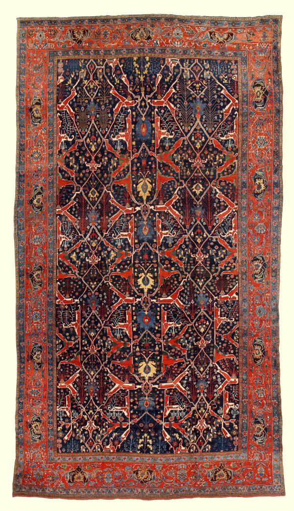 Antique Unique Persian Bidjar Extra Large Carpet at Essie Carpets, Mayfair London