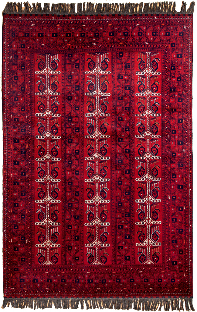 Afghan Rug for sale at essie carpets 300X200 Rug Afghanistan Afghan Mid 20th Century Allover design Wool Pile Red Rectangle