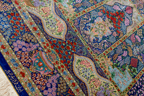 Unique and Rare Qum Rug at Essie Carpets, Mayfair London