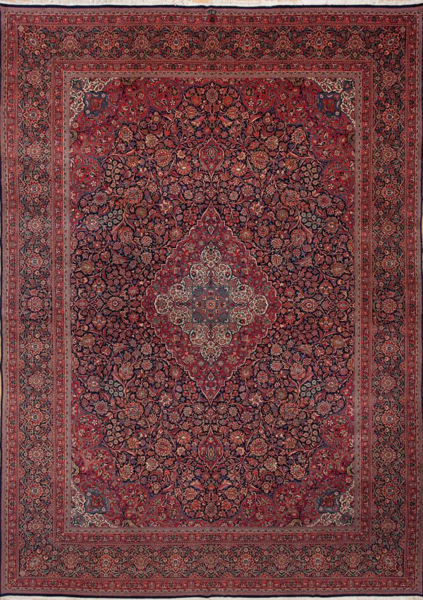 Persian Kashan Wool Carpet Oversize