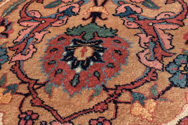 Persian Tabriz Wool Carpet - Central Medallion