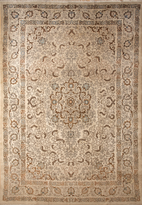 Persian Kashan Wool Carpet 