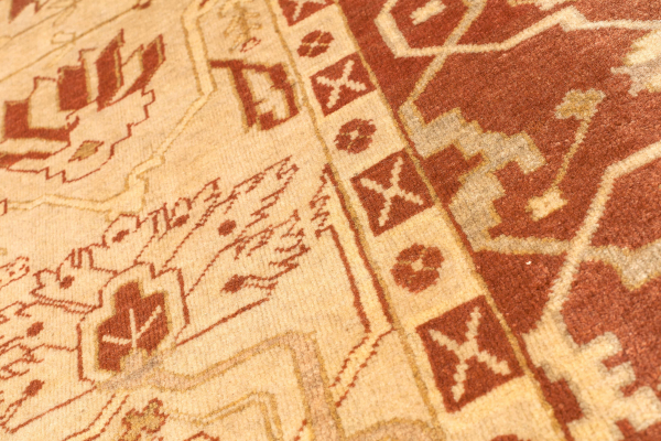 Persian Mahal Wool Carpet - Central Medallion