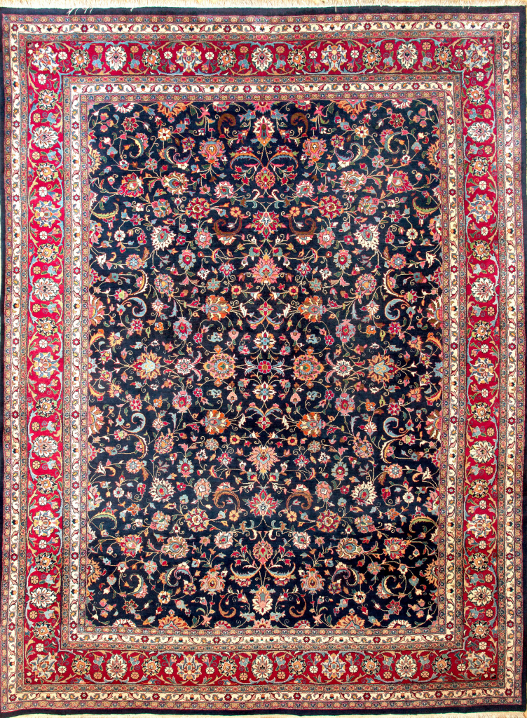 Persian Mashad Wool Carpet