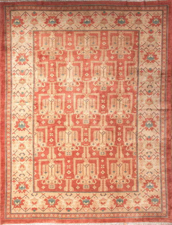 Persian Mahal Wool Carpet - Allover Design