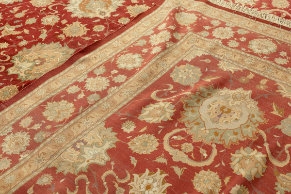 Rare Very Fine Persian Tabriz Carpet - Silk and Wool - Oversize