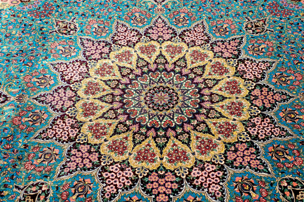 Signed Persian Qum Carpet - Very Fine