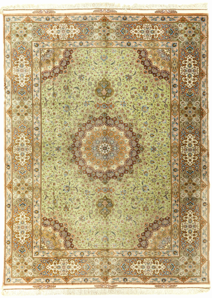 Persian Tabriz Carpet - Fine Pure Silk
