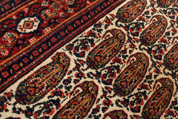 Antique Persian Sanandaj (Senneh) Rug - Extremely Fine Wool - Allover Paisley Design
