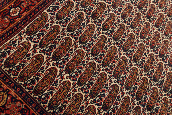 Antique Persian Sanandaj (Senneh) Rug - Extremely Fine Wool - Allover Paisley Design