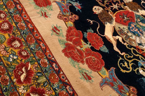 Fine Persian Sanandaj (Senneh)  Carpet - Silk and Wool - Approx 3.5x2m (12x7ft)