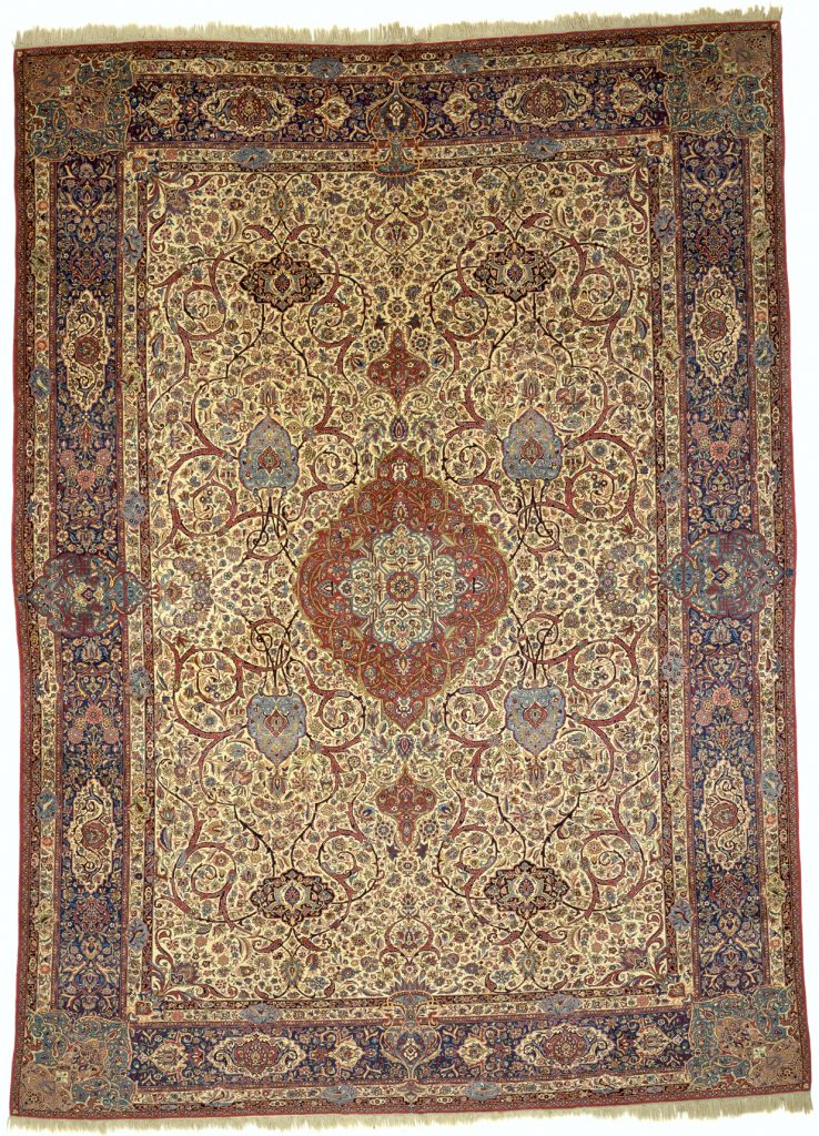 Antique Persian Kashan Carpet - Revivalist Masterpiece