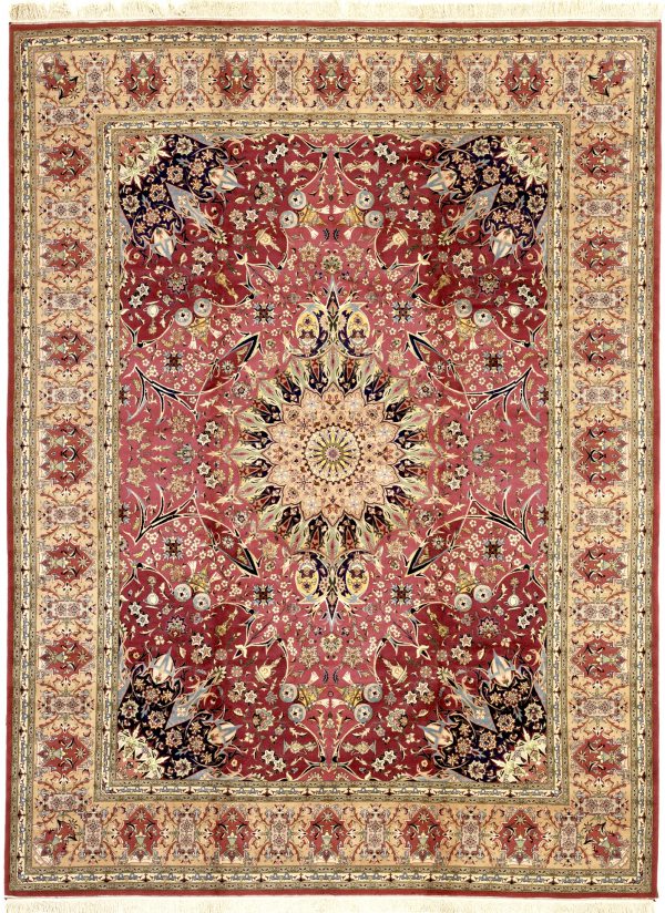 Persian Tabriz Large Carpet - Oversize - Emmad Medallion