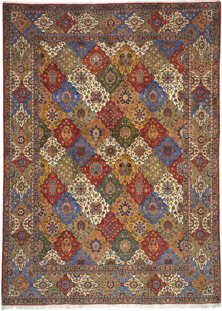 Persian Tabriz Tile Carpet
