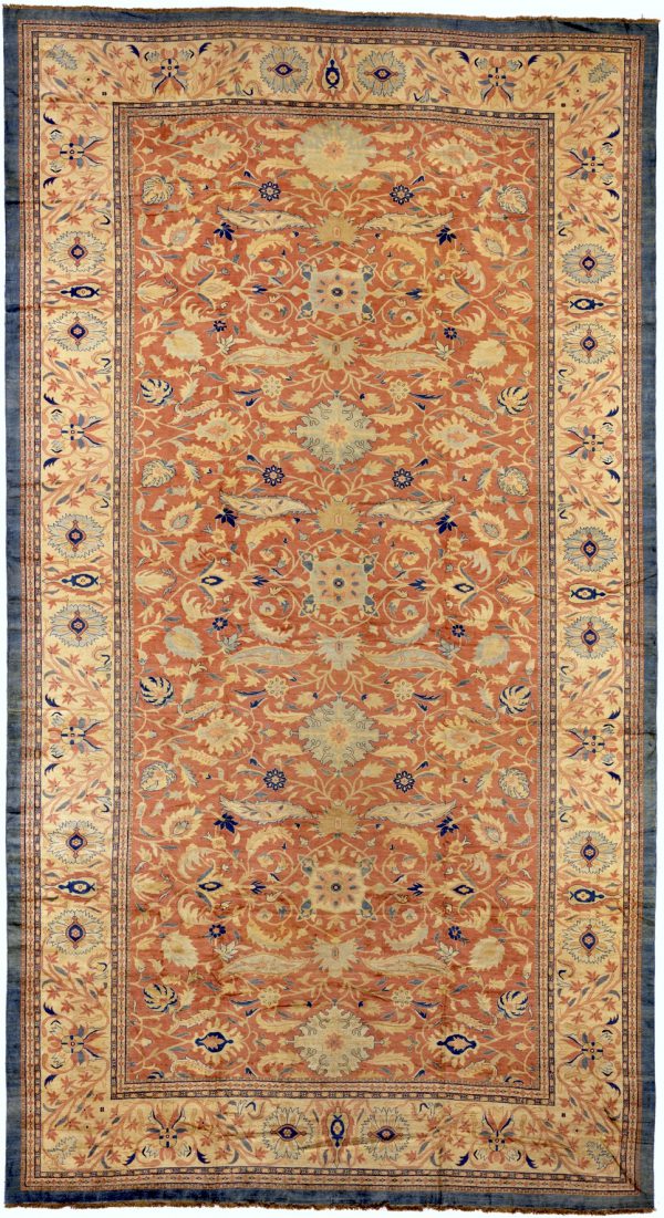 Persian Mahal Extra-Large Gallery Carpet - Palace Size - Wool