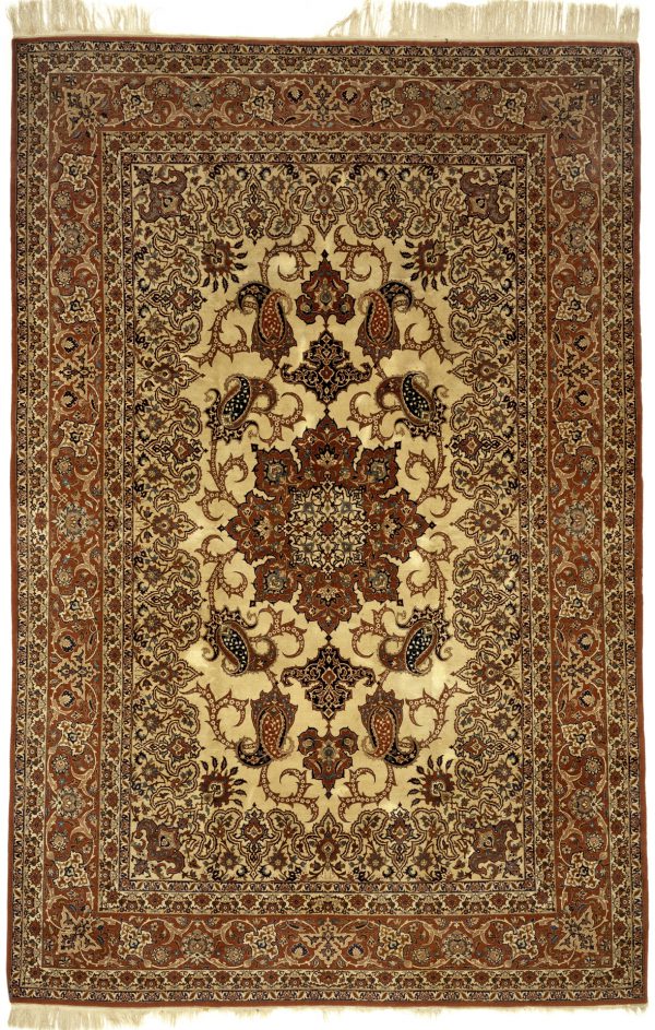Persian Isfahan Carpet - Silk and Wool