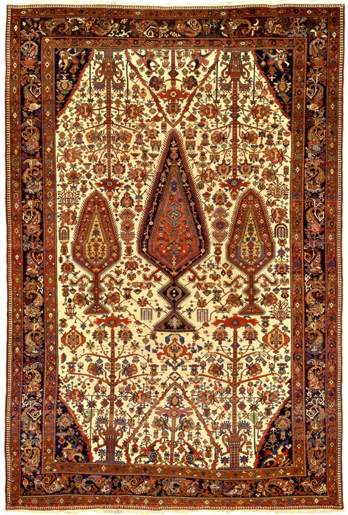 Persian Bakhtiari Extra-Large Carpet - Mansion Size - Wool - Tree of Life