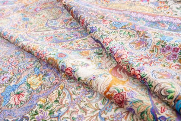 Fine Qum Silk Carpet-Signed