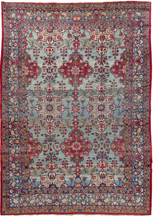 Exquisite Fine Antique Kerman Carpet