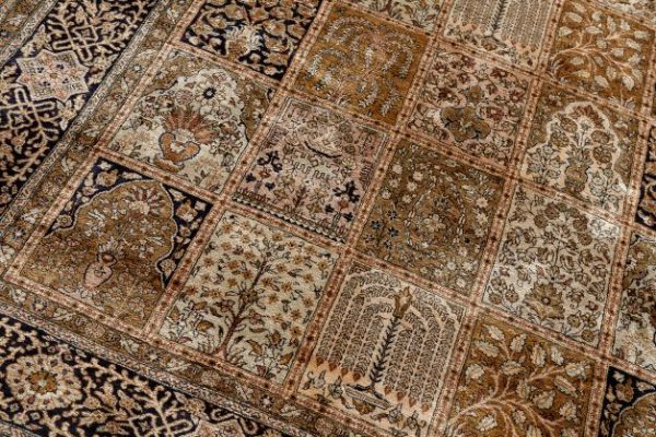 Superb Fine Old Qum Silk Carpet