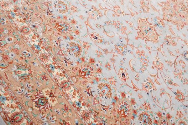 Exquisite extremely fine Qum silk carpet