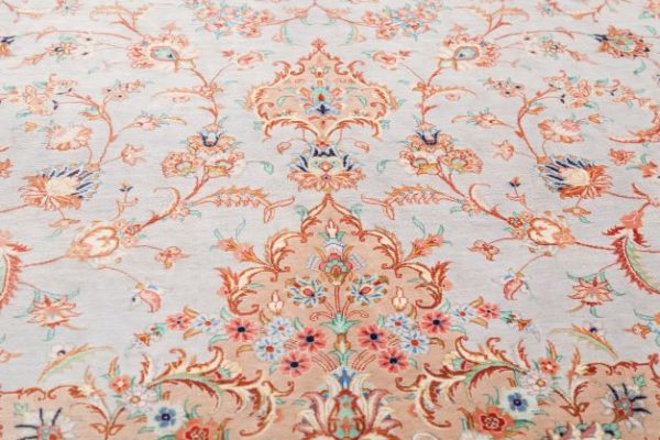 Exquisite extremely fine Qum silk carpet