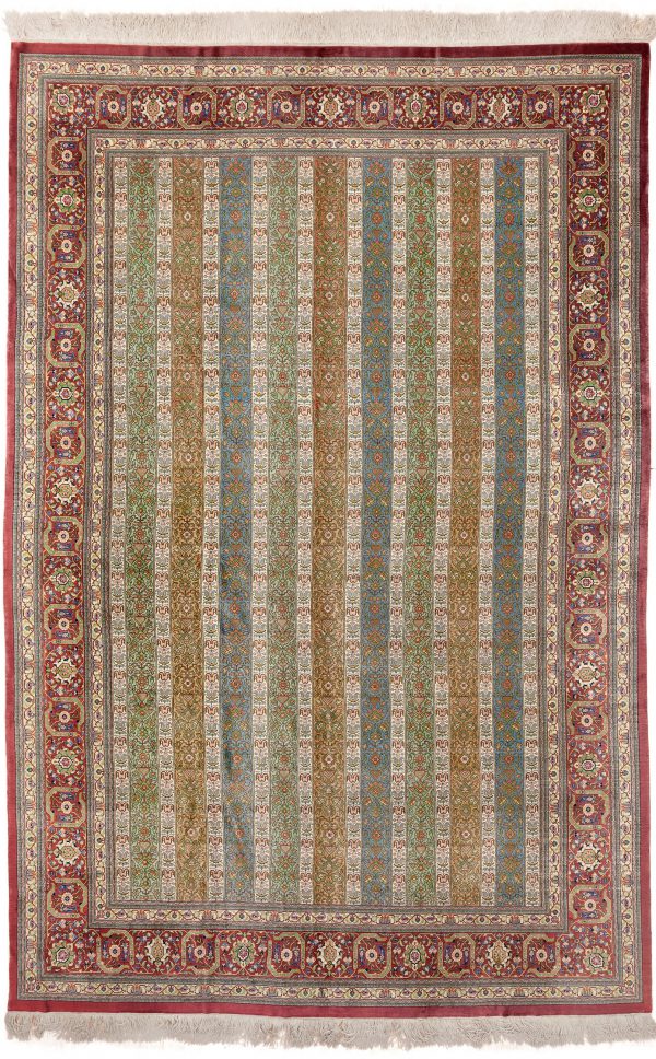 Exquisite Extremely Fine Qum Silk Carpet