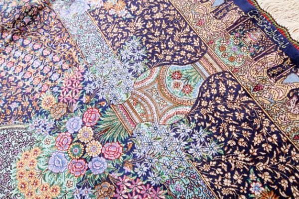 Magnificent Extremely Fine Qum Silk Carpet  