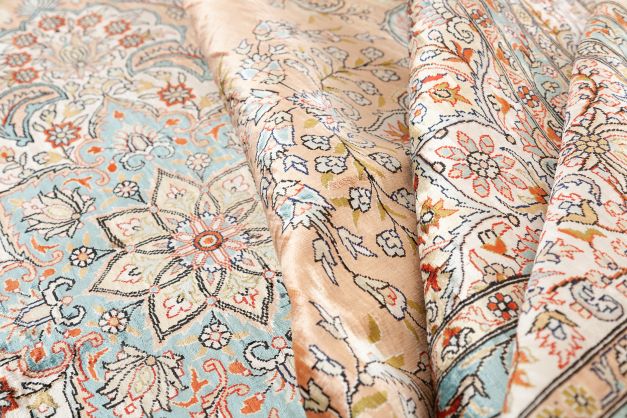 Majestic Fine Turkish Silk Carpet - Signed - Essie Carpets
