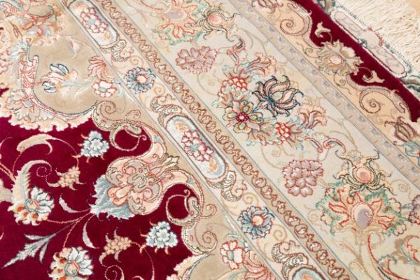 Exquisite Very Fine Tabriz Carpet Signed