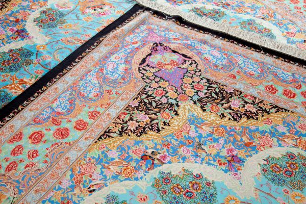 Ornate Persian Qum silk carpet 2700